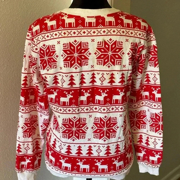 Rudolph the Red Nosed Reindeer “Ugly” Sweater Contest Entrant - Picture 3 of 9